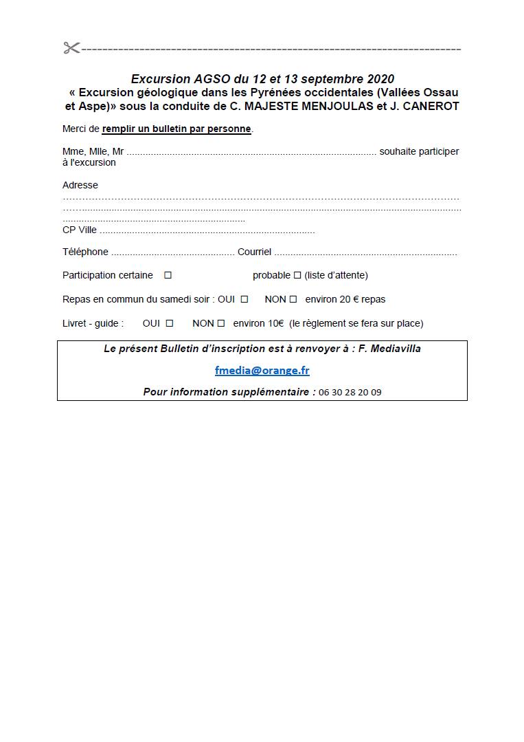 Excursion AGSO Ossau Aspe septembre 2020 1ere circulaire
